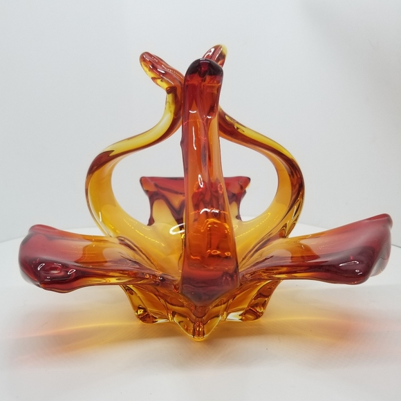 MCM HANDBLOWN GLASS ART DECORATIVE OBJECT - Picture 4 of 4